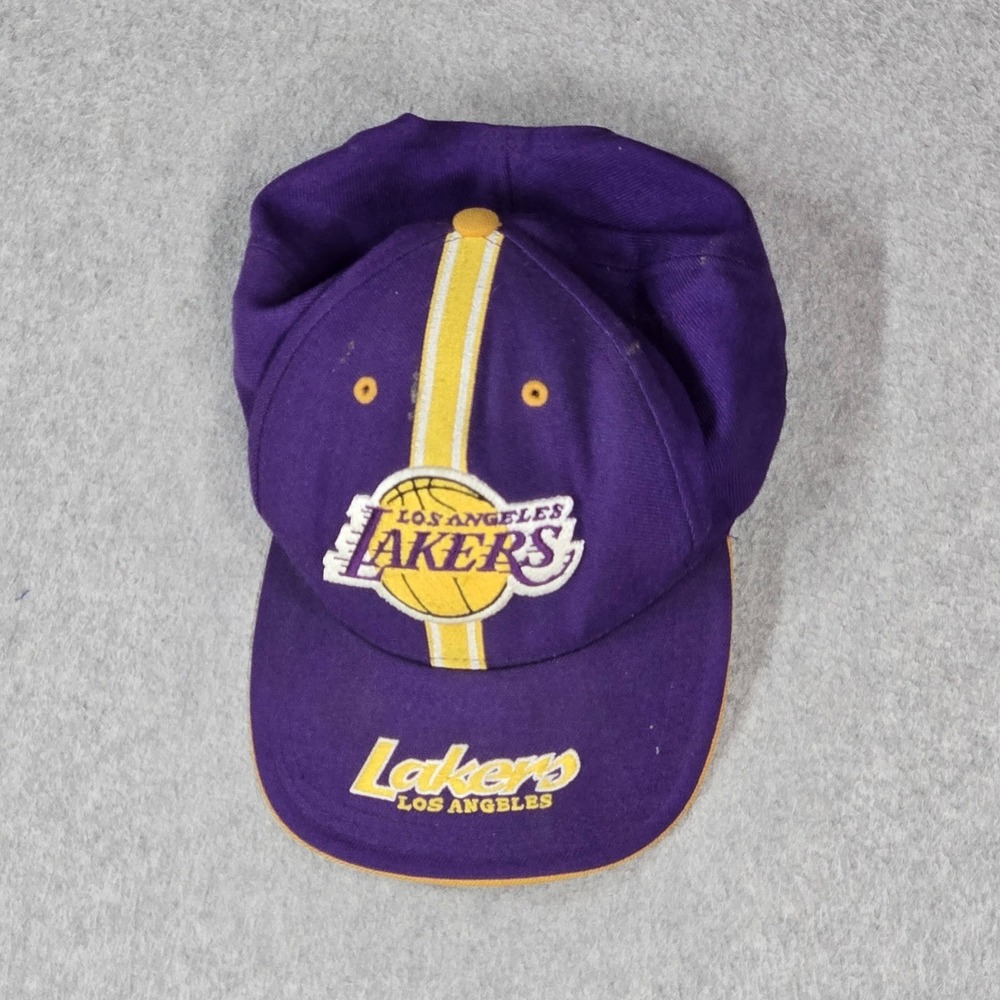 Los Angeles Lakers Men Baseball Cap OS Purple Wool Blend Strapback‎ Twins READ